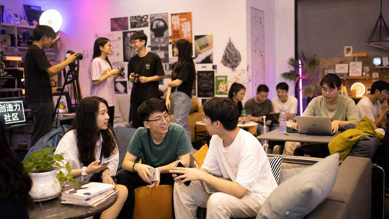 同心网社区活动现场